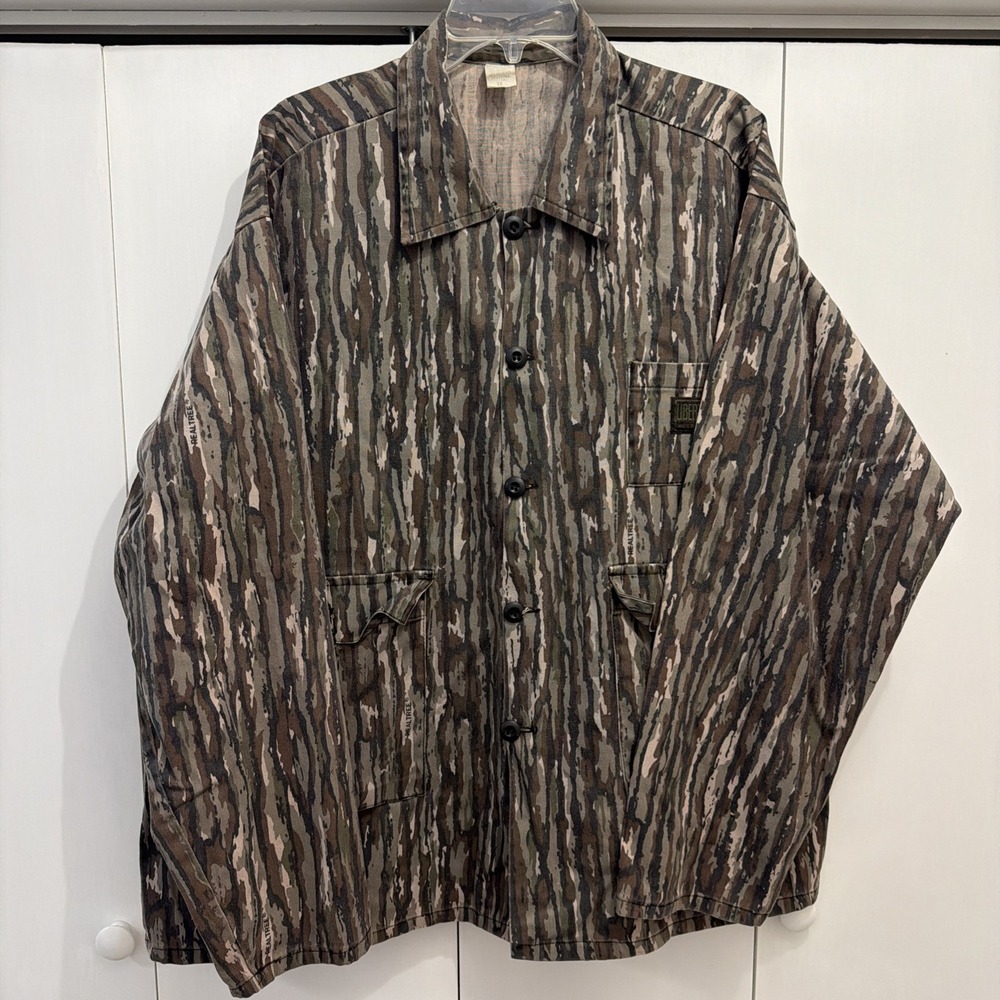 VTG Liberty Real Tree Original Camo Chore Shirt/Jacket, Hip Pockets Sz XXXL